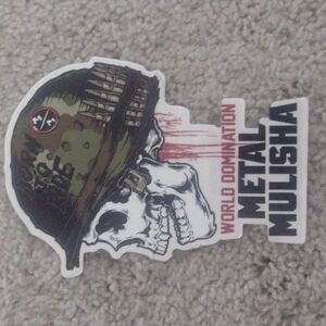 Metal Mulisha sticker 6" new